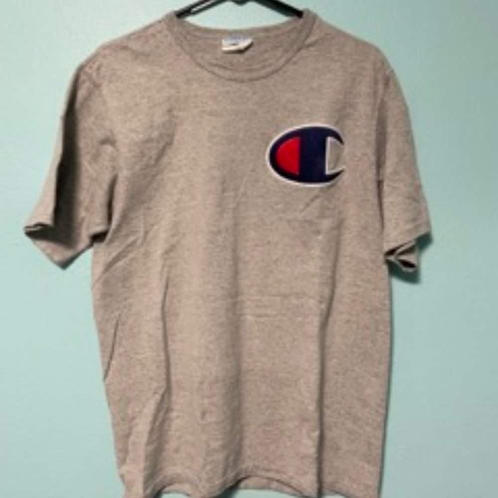 Iron on Champion patch T-shirt